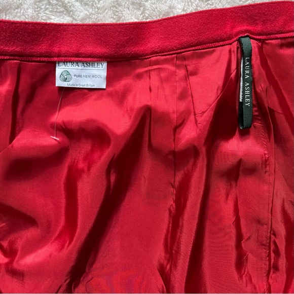 Laura ashley Wrap Skirt, 100% woo, Burnt Orange Size Small - Picture 5 of 12